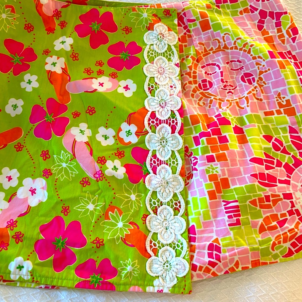 Lilly Pulitzer reversible wrap FLIP FLOP/MOSAIC SUN